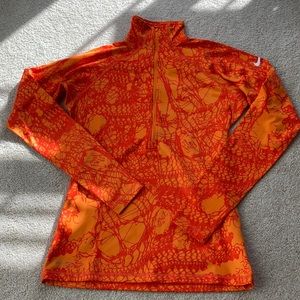 NIKE dri-fit shirt with zipper and thumb hole, EUC